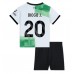 Billige Liverpool Diogo Jota #20 Børnetøj Udebanetrøje til baby 2023-24 Kortærmet (+ korte bukser)